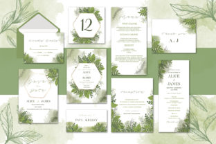 Download Green Floral Wedding Invitation Set - Wedding Collection