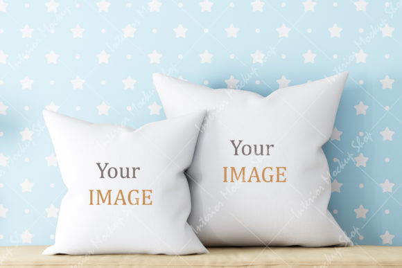 Download Children's Room White Pillow Mockup - Child Collection