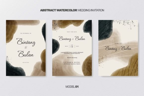 Download Abstract Watercolor Wedding Invitation - Wedding Collection